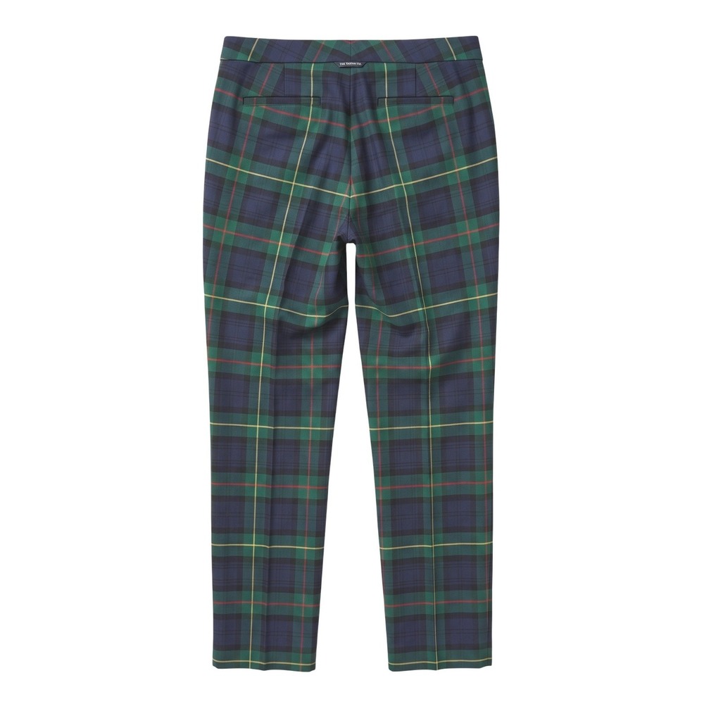 Lauren Ralph Lauren Green Tartan Watch Plaid Wool Straight Leg Pants Women 10 - Picture 3 of 9